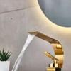 Copper Hot & Cold Waterfall Basin Faucet