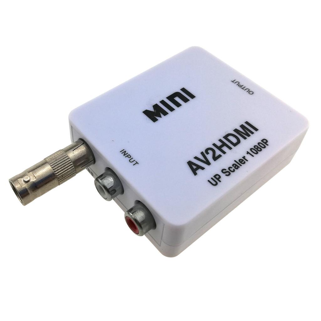 RCA BNC to HDMI Converter Composite Audio Video TV Box DVR Camera 1080P Adapter