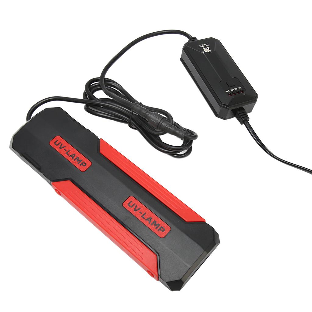 9W akvarijní UV lampa, odnímatelná zadní strana, sterilizační 180 stupňů, čisté akvarijní světlo s inteligentním časovačem
