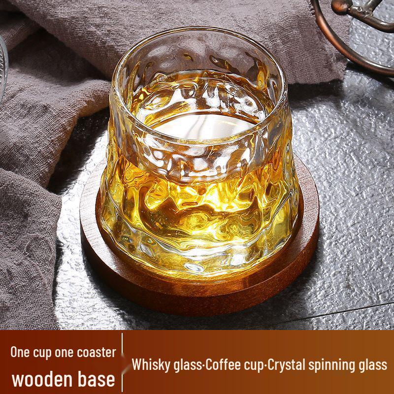Otočná sklenice na whisky: Gyro Dekompresní Kladívkový Design