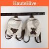 Adorable White Bear Embroidered Kids Backpack For School Casual Storage And Travel