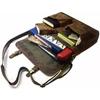 16 Inch Retro Buffalo Hunter Leather Laptop Messenger Bag Briefcase NEW