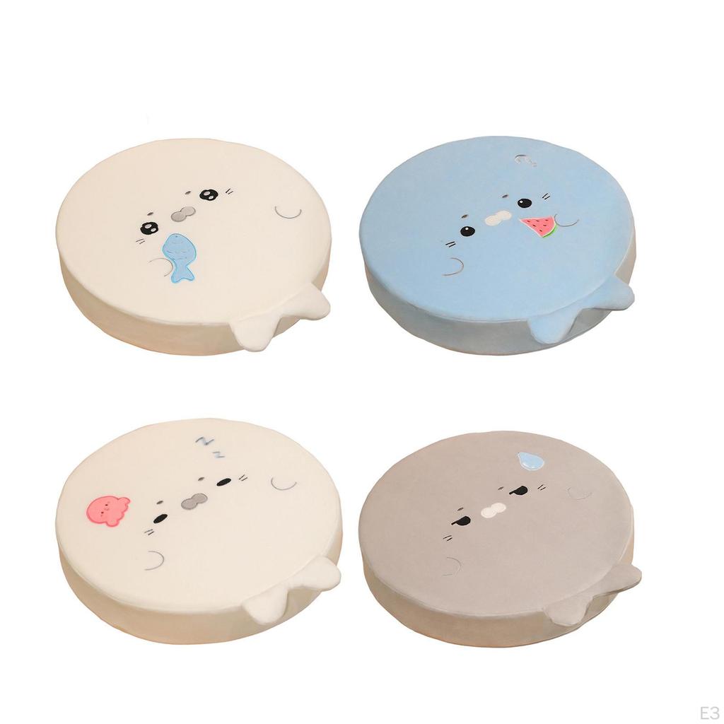 Memory Foam Seat Cushion Cartoon Floor Pouf Mat Soft Seal Design Stool Kitchen Chair Pad for