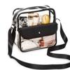 with Zipper Clear Shoulder Bag PVC Beach Tote Bag Casual Crossbody Messenger Bag  Swimming
