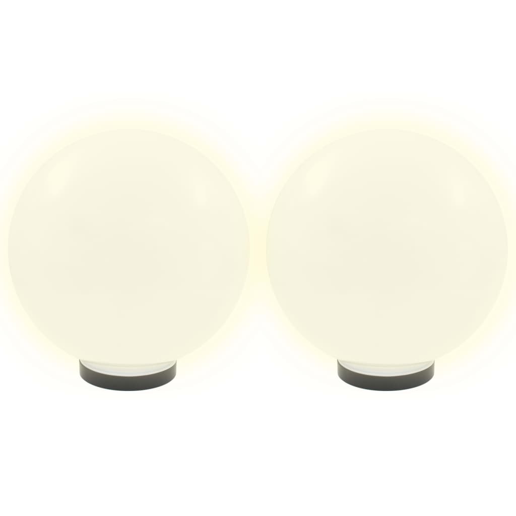 vidaXL LED-Gartenleuchten 4 Stk. Kugelförmig 30 cm PMMA