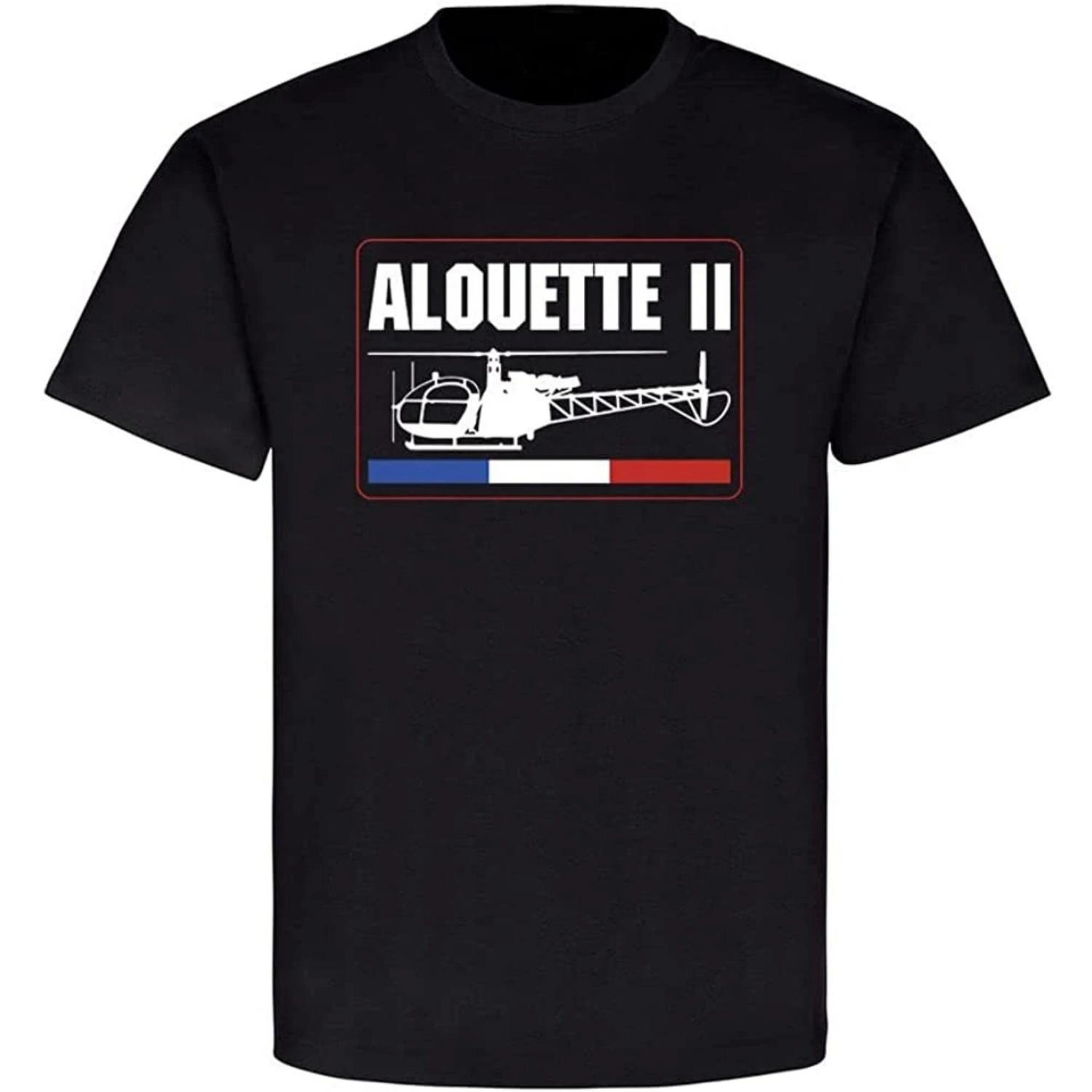

France SE3130 - SA-318C Alouette II Military Helicopter T Shirt S чёрный