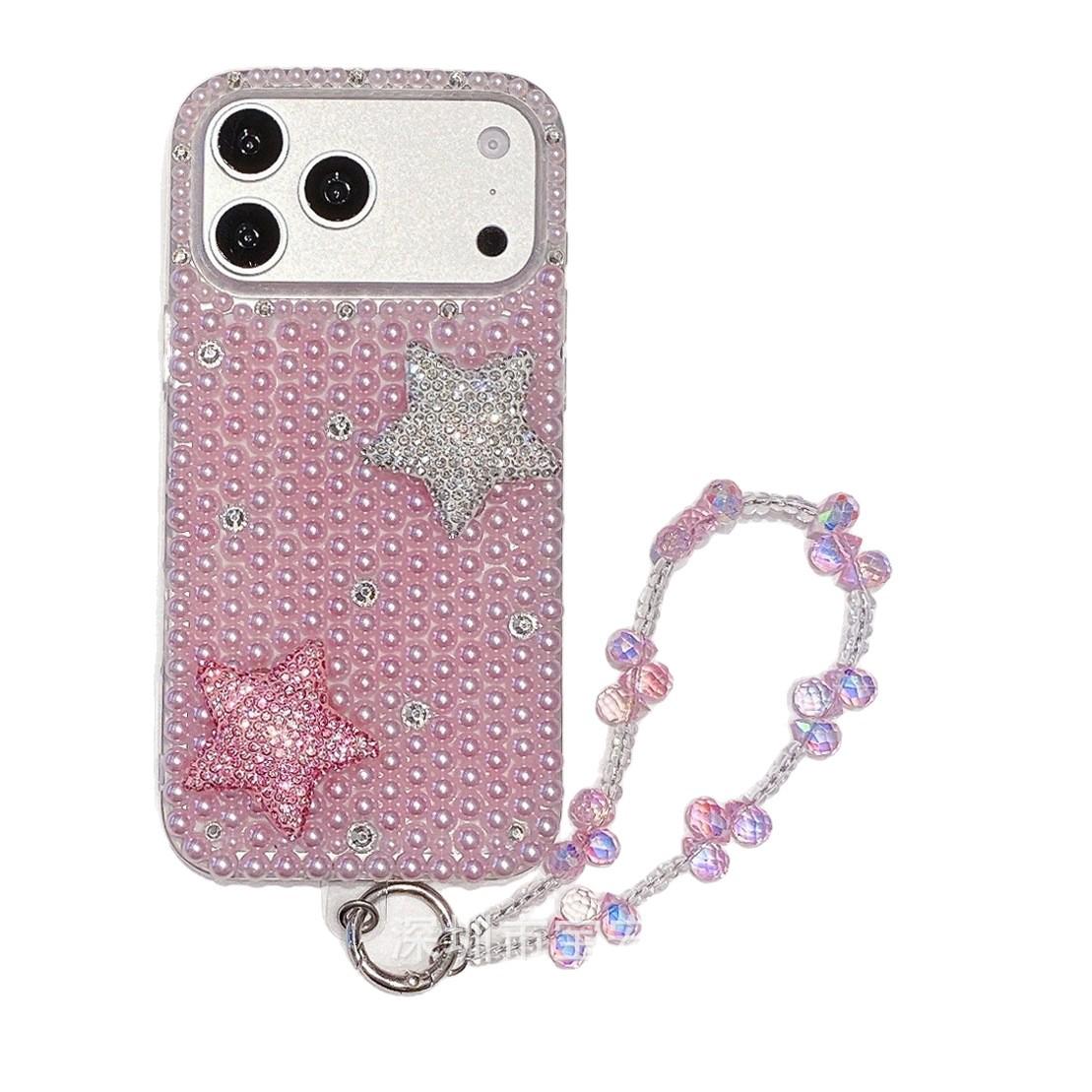 

Luxury Handmade Flash Diamond Star Phone Case for iPhone 17 Pro Max IP15