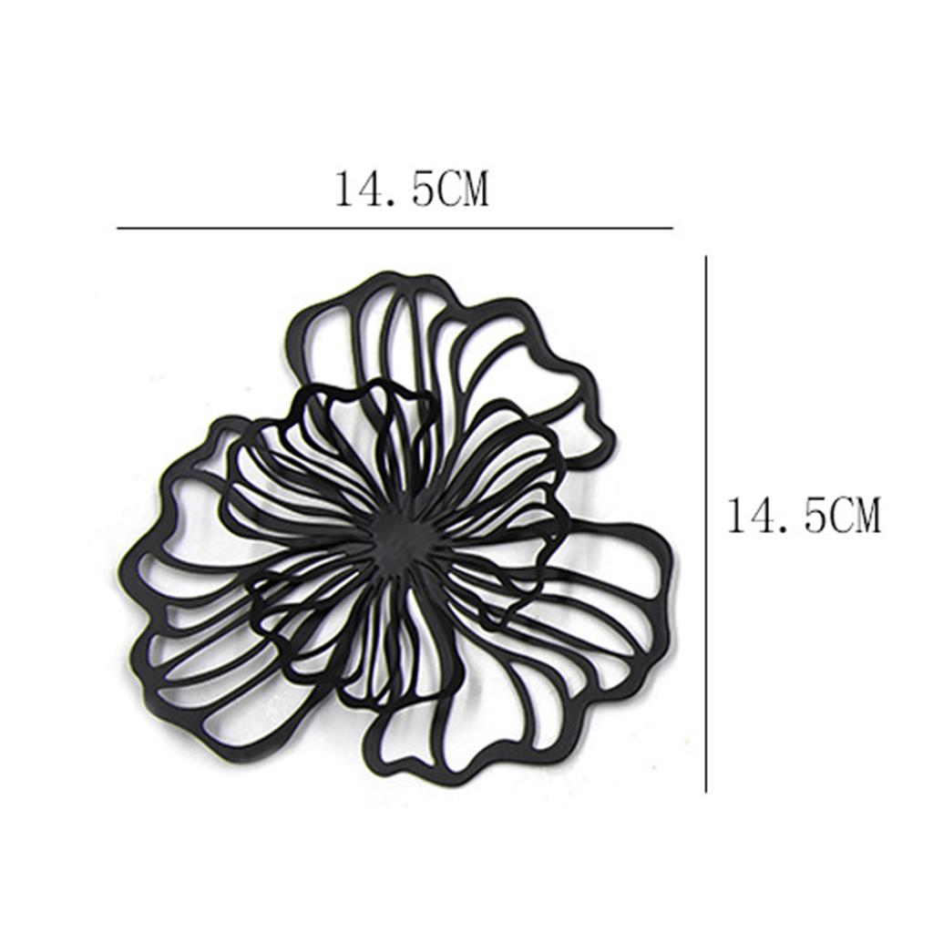 Wall Decoration Flower Metal Wall Art Decor Floral Wall Hanging Decor Wall Ornament for Living Room Kitchen Bathroom Hotel