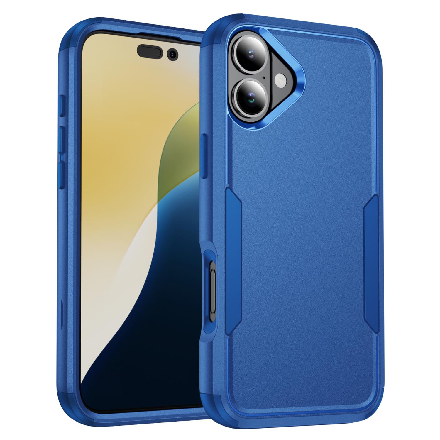 

Commuter Series For iPhone 16 Case 3-in-1 Shockproof TPU+PC Phone Cover