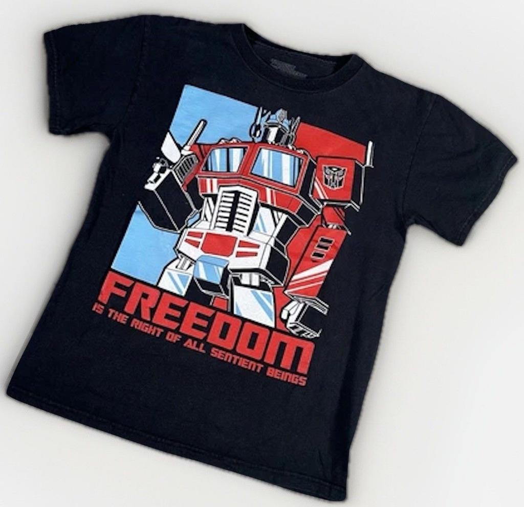 Unisex shirt Cotton Oversize Large Size New Transformers Optimus Prime Men's Size Small Graphic T-Shirt Tee Short Sleeve