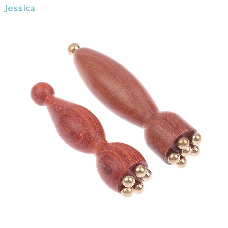 Lotus Seed Pod Brass& Rosewood Eye Massager Facial Gua Sha Tool Eye Relaxation Spot Meridians Acupoint Massage Handheld