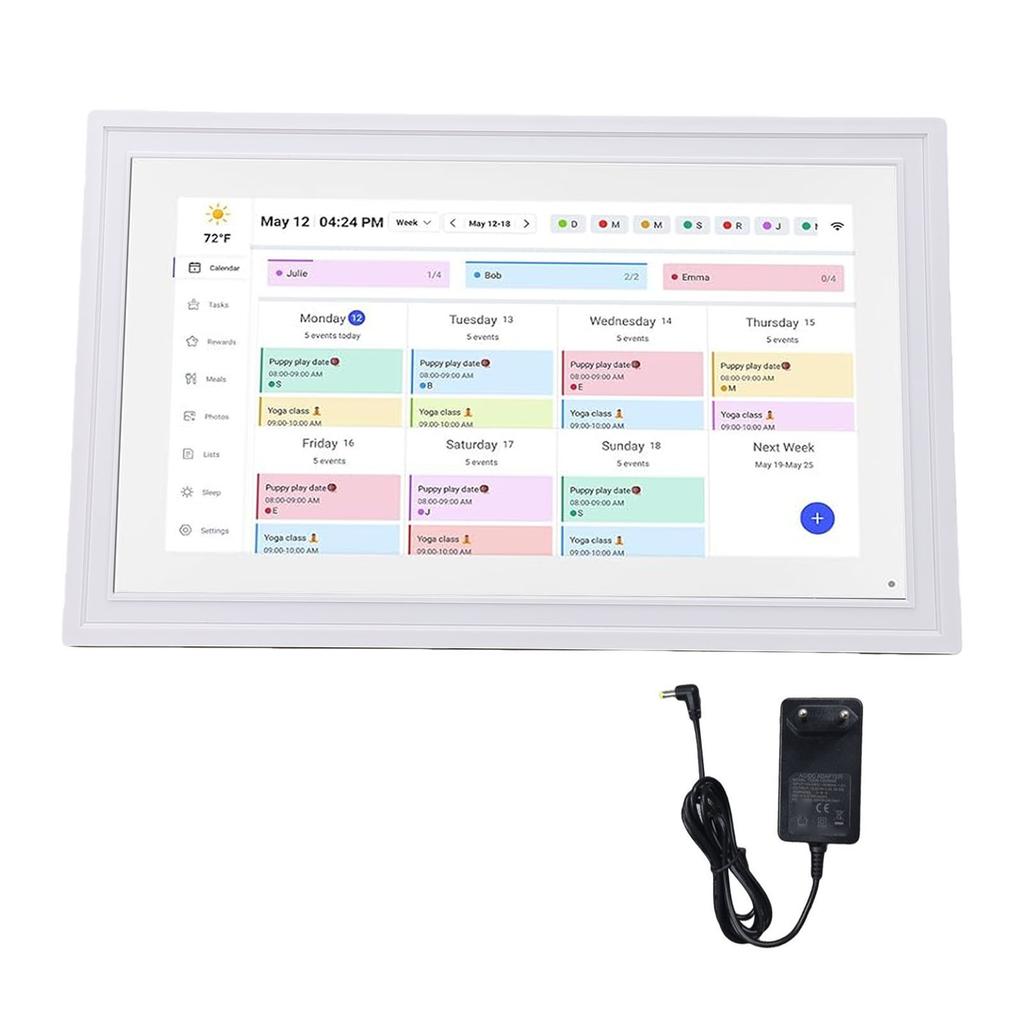 Calendario Digitale Intelligente 21,5 Pollici Touchscreen WiFi Display Interattivo Calendario Digitale Planner con APP Memoria 32G per