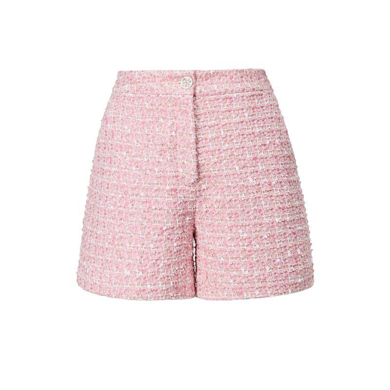 

Blacknini Strawberry Smoothie Italy Giolica Luxury Brand Same Source Tweed Classic Style Vest/Shorts