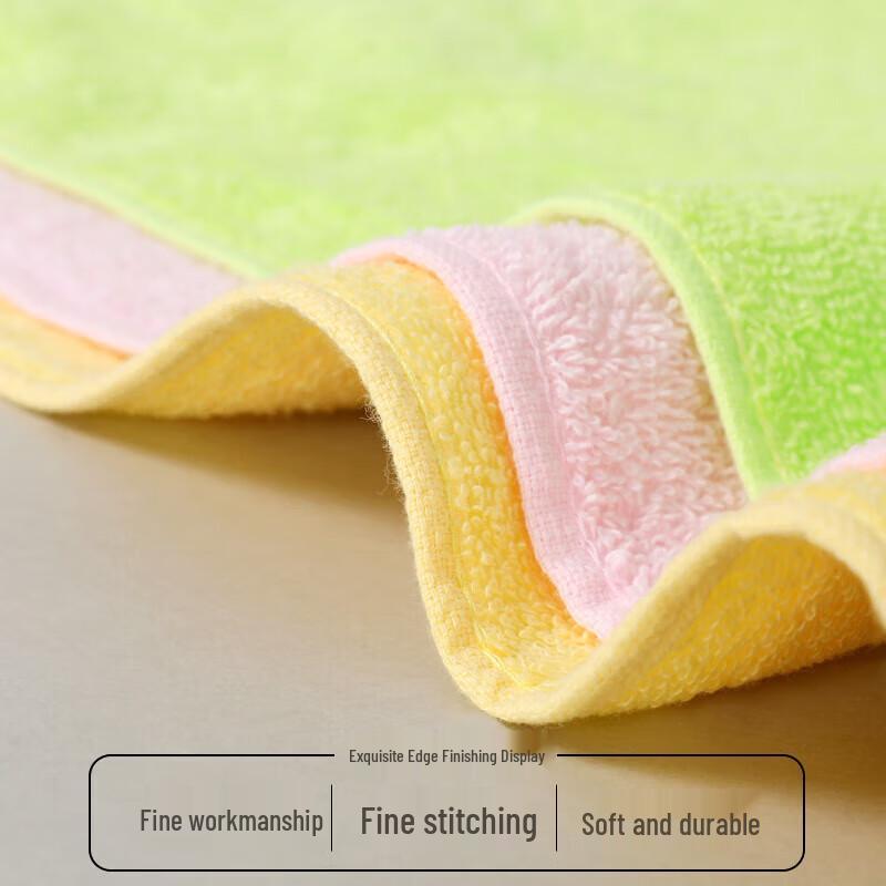 Jinhao Pure Cotton Class A Kids Face Towel 5-Pack