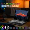 Samsung Tablet S9 FE Plus 12.4" RGB Backlit Touch Keyboard & Leather Protective Case