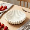 Marble Bowl Flower Dish Small Decorative Bowl for Housewarming Birthday Wedding B White