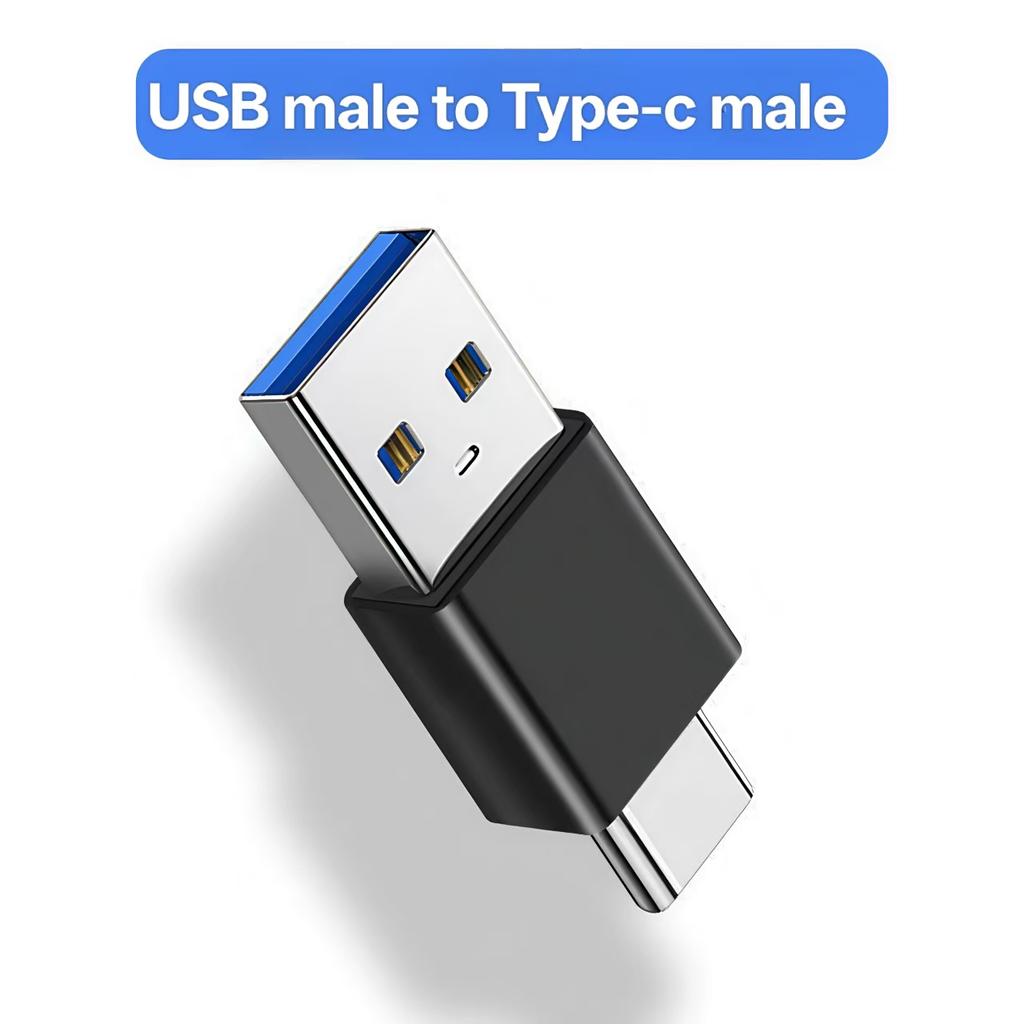 USB C to USB Adapter USB C Male to USB 3.0 Female OTG Adapter Fast Data Transfer and Charging, 3