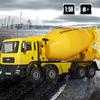 1/50 Betonmischer-LKW aus Druckgusslegierung, bewegliche Kabine, Beton-LKW von Hand drehen, Modell, Transportwerkzeuge, Geschenke, Kinderspielzeug
