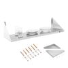 Single Stainless Steel Wall Hanging Shelf 90cm