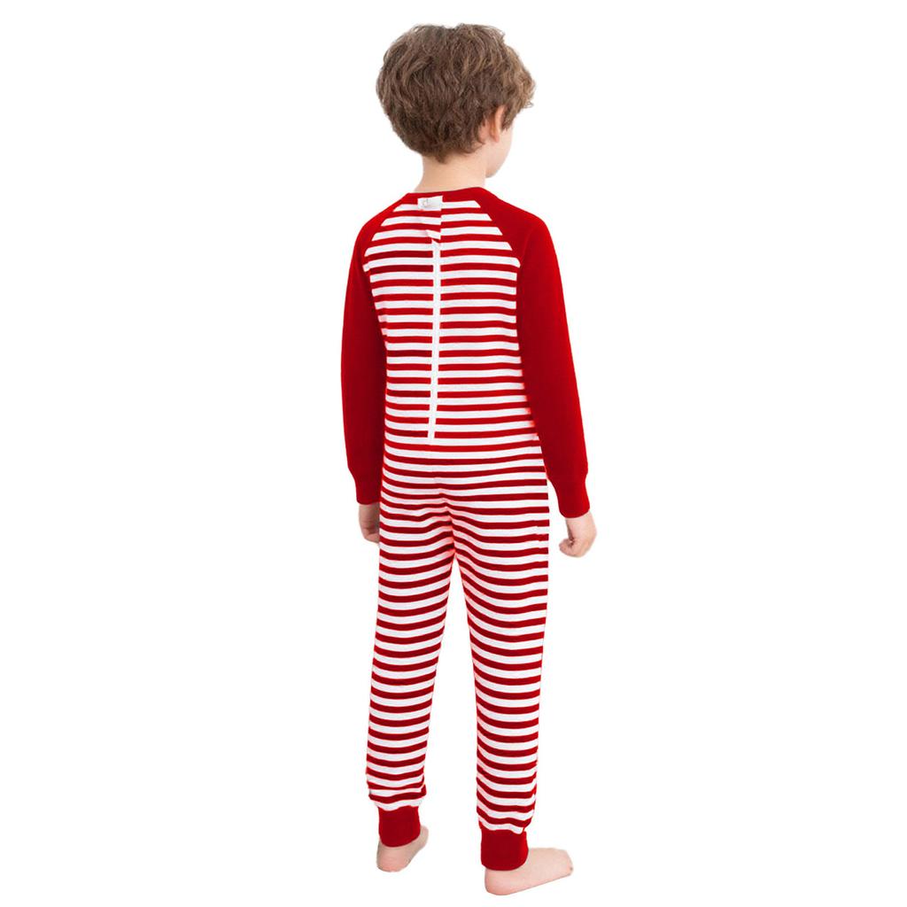 Unisex Dziecięcy Kombinezon Adaptacyjny Okrągły Dekolt Długi Rękaw Pełna Długość Zamek Błyskawiczny z Tyłu Zapobiegający Ściąganiu Paski Kolorowy Blok Specjalne Potrzeby Odzież