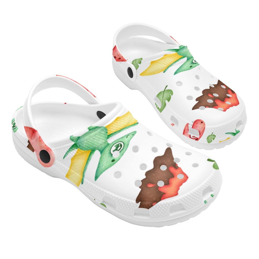 For Women Men Allover Printed EVA Clogs Lightweight Flexible Slip On Casual Shoes Soft Sole Summer Sandals Everyday Wear