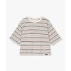 MulTi STripe Crop ShorT Sleeve T shirT 9176222991
