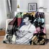 Sänger H-Harry-Styles bedruckte Decke Picknickdecken Flansch warme Decke Weiche und bequeme Decke Bettwäsche Geburtstagsgeschenk