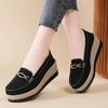 Autumn muffin shoes women's fashion platform versatile mother shoes one pedal non-slip casual women's shoes