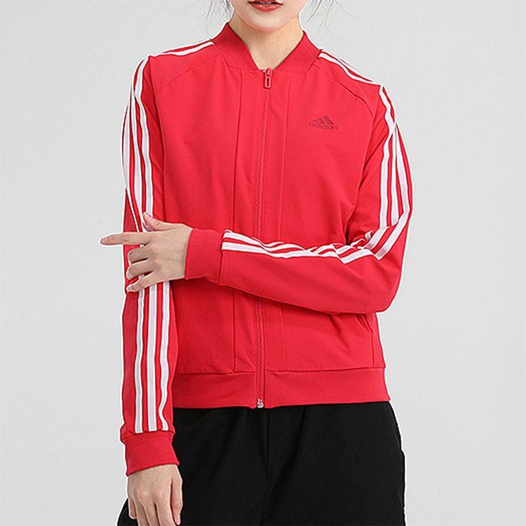 Adidas Jackets Women's Rose Red Baseball Collar Moderate Other GF0183