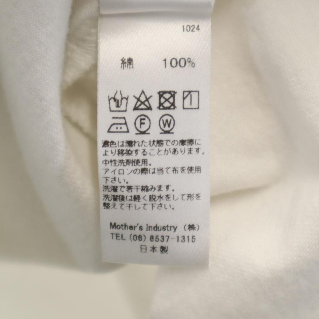 Mizuiro Ind Made In Japan Photo Print Short Sleeve T-shirt White Women Used
