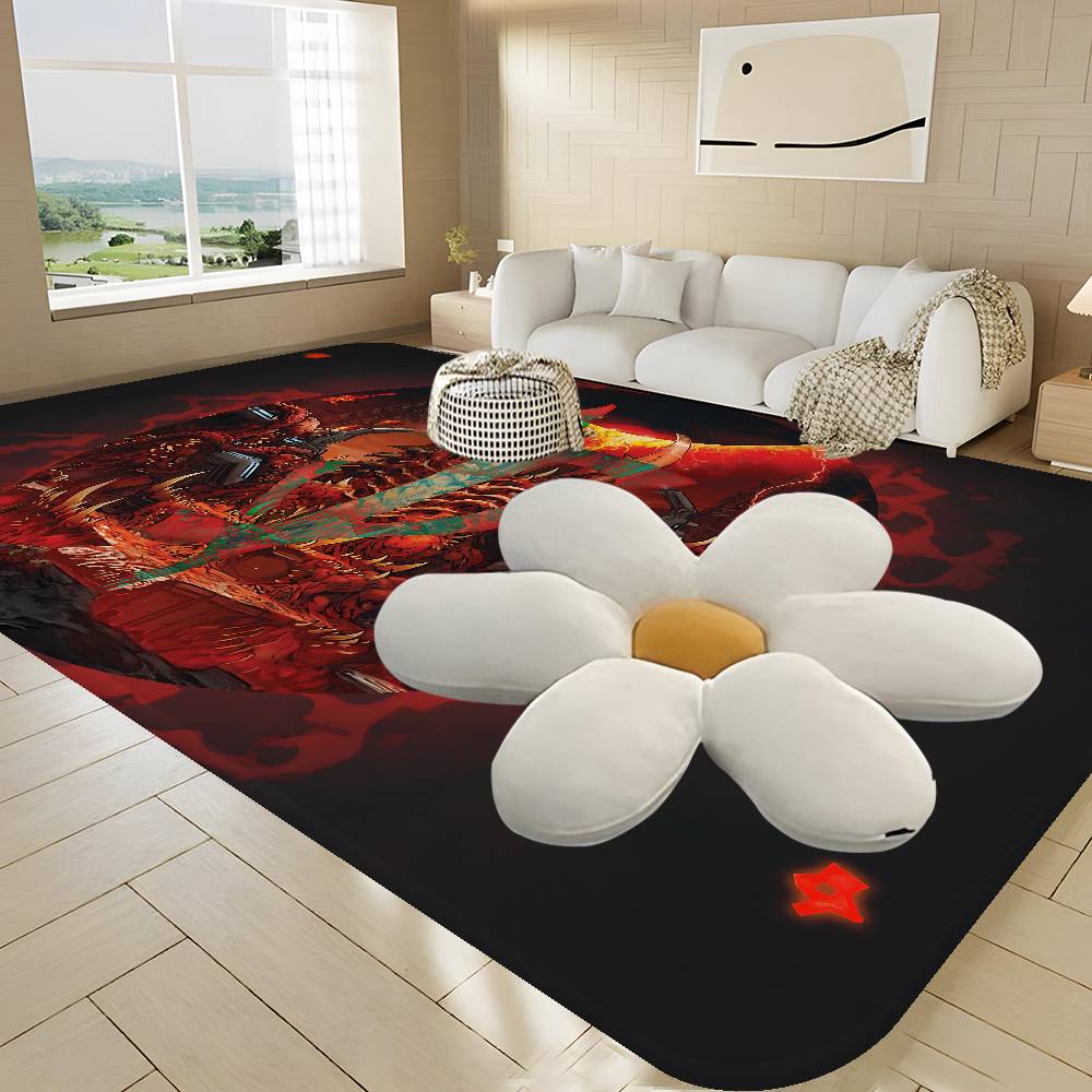 Game D-DoomS E-Eternal Floor Mat INS Style Soft Bedroom Floor House Laundry Room Mat Anti-skid Household Carpets