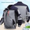 Men's & Women's Summer Cooling Workwear: Outdoor Construction Heatstroke Prevention Top with Fan Cooling System