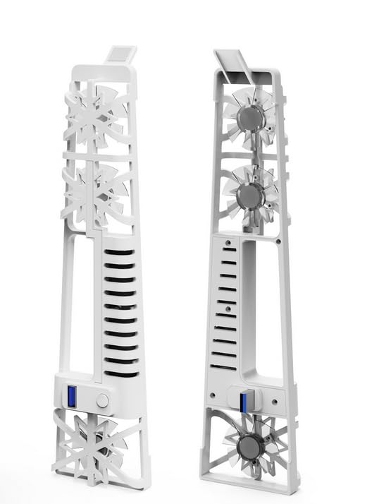 PS5 Cooling Playstation Multifunctional Cooling 3 Levels of Wind Speed LED USB Memory External Cooling Easy to Rapid Heat High Performance Cooling Fan