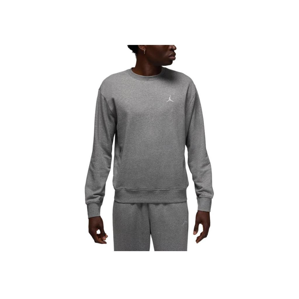 Jordan Brooklyn Comfortable Crew Neck Pullover Long Sleeve Sweatshirt Men sweatshirt Carbon-Stone FV7295-091