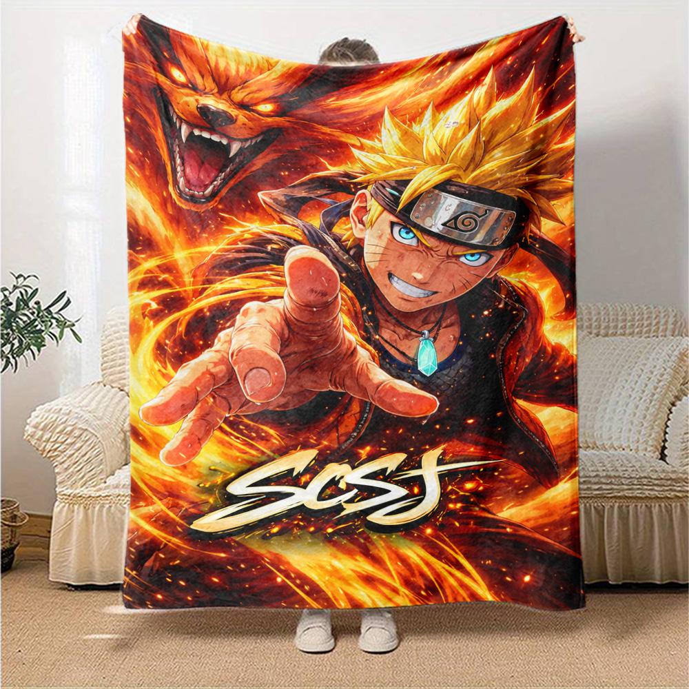 Naruto Blanket Durable Comfort Suitable for Couch Picnics Seaside for All Occasions Playful Design Birthday Christmas Gift Blanket