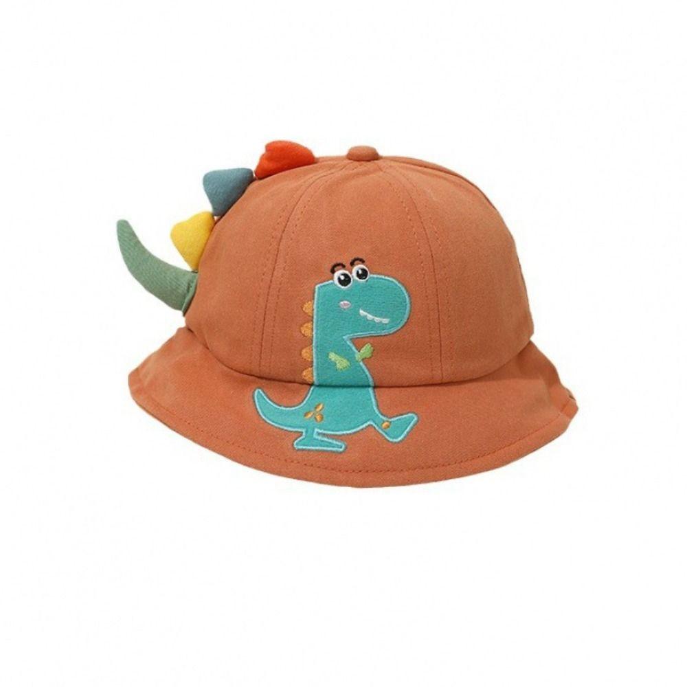 

Sunscreen Dinosaur Children Fisherman Hat Wide Brim Baby Sun Cap Cute Kids Bucket Hat Girl