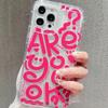 Graffiti English Applicable iPhone16Pro Apple 15 Mobile Phone Case 12/13promax Anti-drop 11 Soft 14plus
