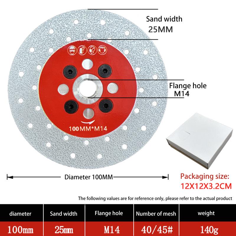 M14 Vacuum Brazed Diamond Cutting Granite Saw Blade Diamond Cutting Grinding Disc For Marble Concrete Ceramic Tile Angle Grinder