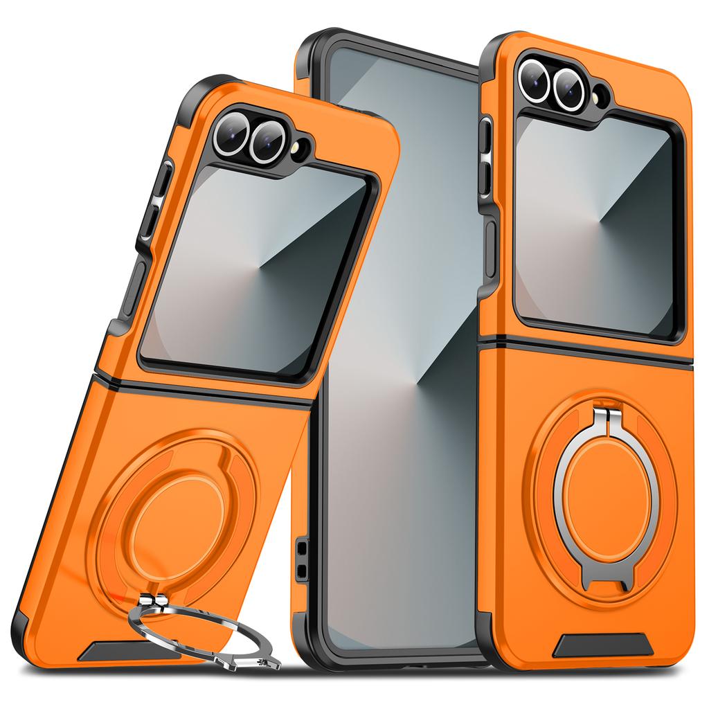 Etui do Samsung Z Flip6 Pokrowiec Galaxy Z Flip 7 Flip7 FE Magnetyczny Pierścień Pancerz Osłona Obiektywu Aparatu Suwakowa Pokrowiec do Ładowania Bezprzewodowego Magsafe