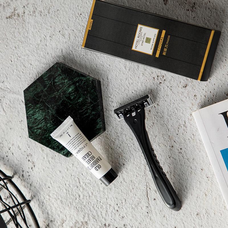 EPIQUAL Hotel Disposable Razors with Shaving Cream