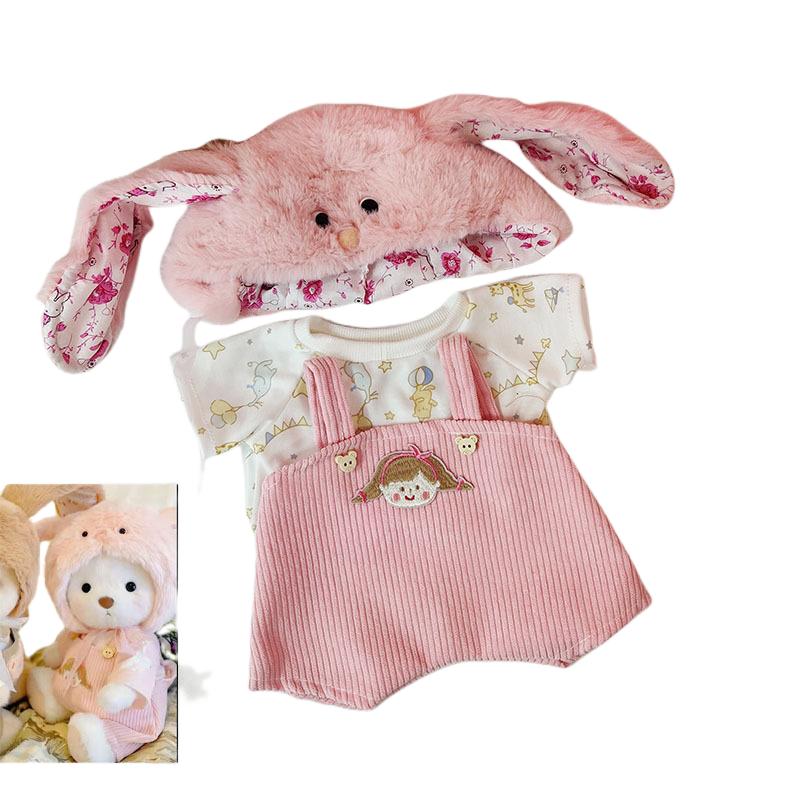 30cm Handmade Teddy Tale Bear Plush Toy Change Dress Baby Crawling Cloth Girl Hug Cuddly Plushie Doll for Girlfriend Gift