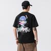 Summer New Abstract Printed Men's Short-sleeved T-shirt Loose T-shirt