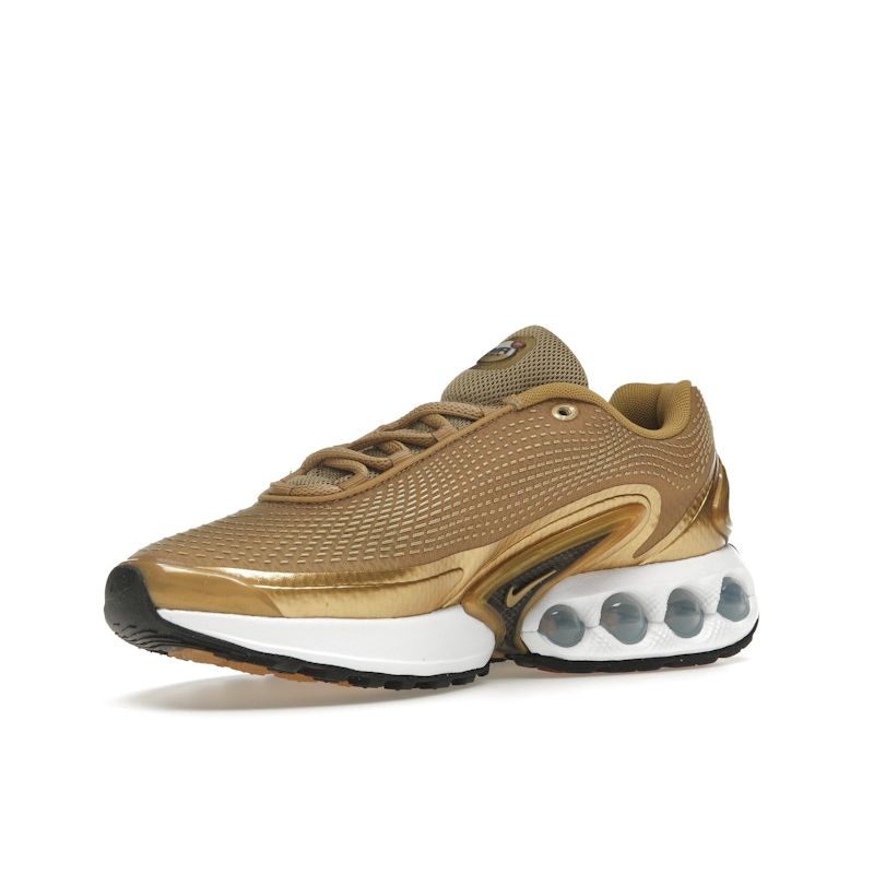 Nike Air Max DN Metallic Gold Women Sneakers Black White HJ9638-700