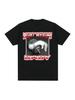 Funny Cute Cat Dumbbell Print Crew Neck T-Shirt Casual Loose Short Sleeve Fashion Summer T-Shirts Tops Women's Clothing 01336