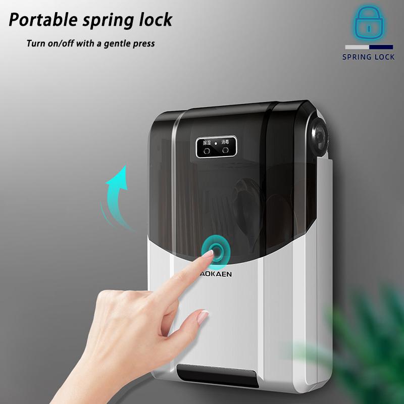 Uv Disinfection Cabinet Kitchen Wall-Mounted Fork Spoons Disinfection Chopstick Rest Drain Rack