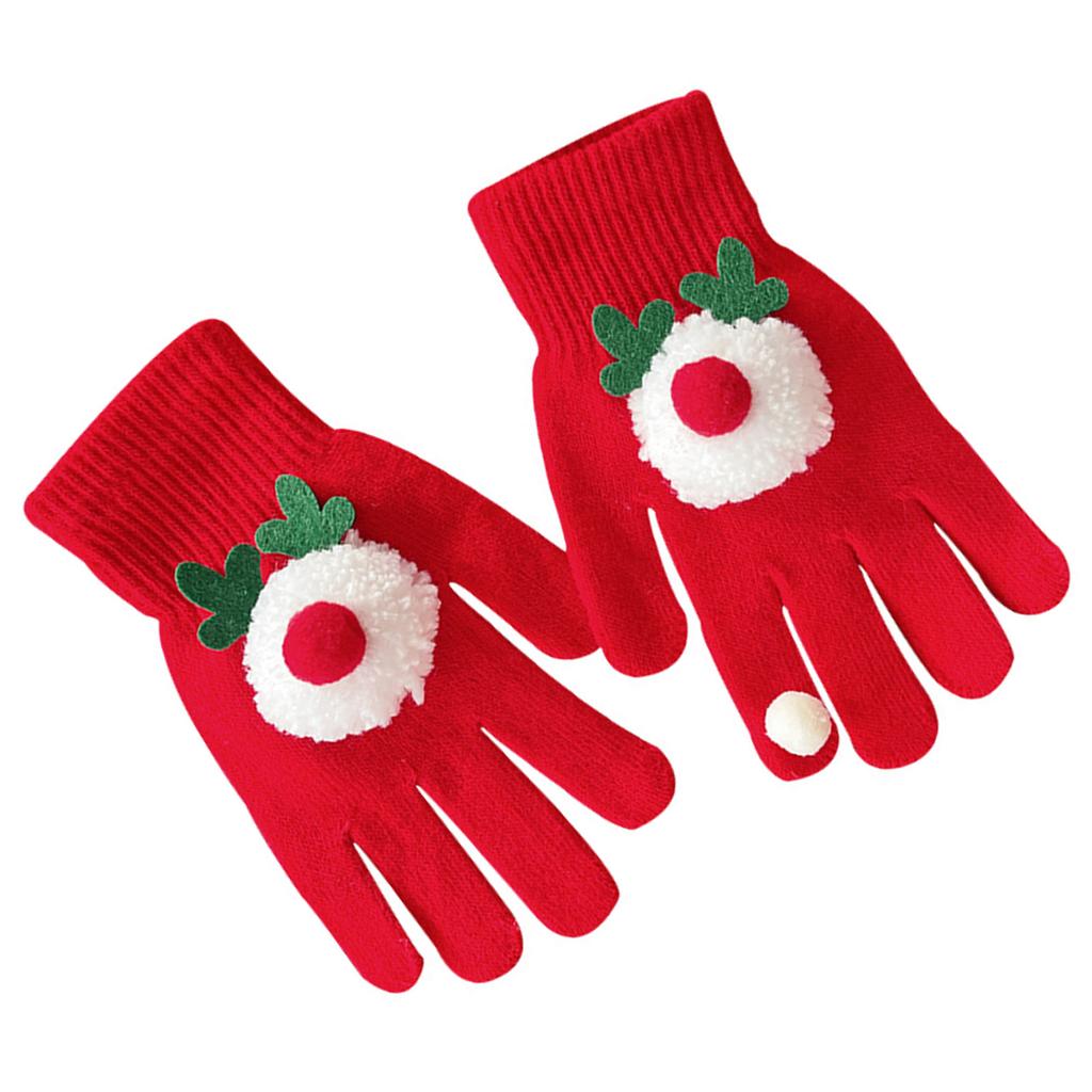 Christmas Gingerbread Man Gloves for All Ages Soft Knitted Gloves Lovely Festival Theme Hand Gloves for Christmas Wear