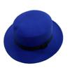 Solid Color Women Fedora Hats Felt Men Jazz Hat Fashion Elegant Bowler