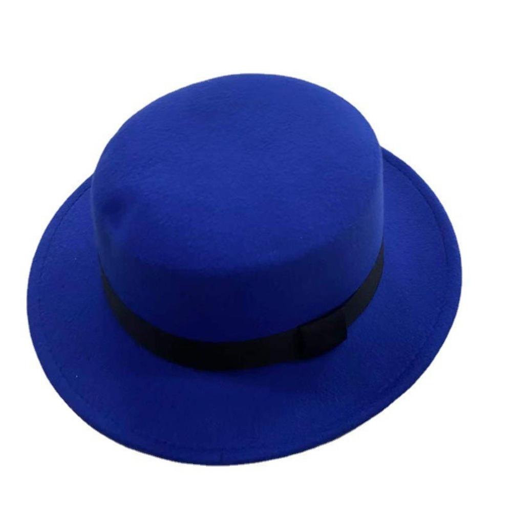 Solid Color Women Fedora Hats Felt Men Jazz Hat Fashion Elegant Bowler