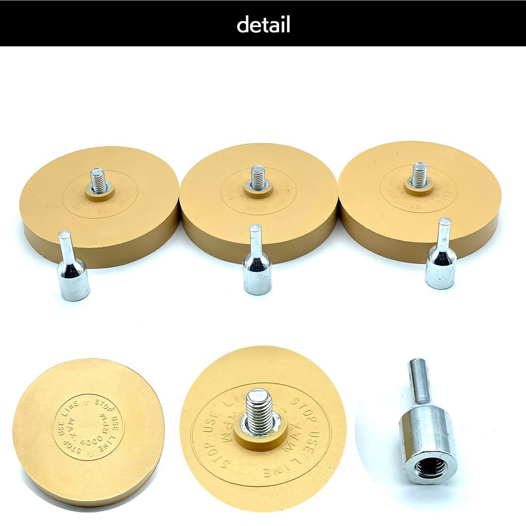 Moderno La Tail Gummi-Radierer Aufkleberentfernung, Auto-Dichtung Entfernung, Klebstoffentfernung, Aufkleber, Bohrer, Werkzeug, Gummi, 71-367-SH, 1 Stück