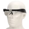 Headband Magnifying Glass Adjustable LED White Light 4 Interchangeable Lenses Head Mount Magnifier for Watch Repair Arts Crafts